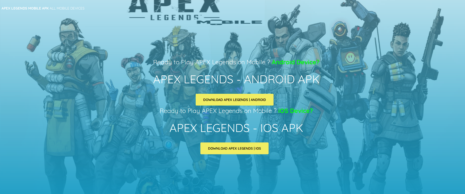 เกม Apex Legends ยังไม่มีในสมาร์ทโฟน