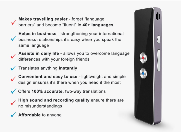 สื่อสาร 40 ภาษาได้ทันทีด้วย Translaty