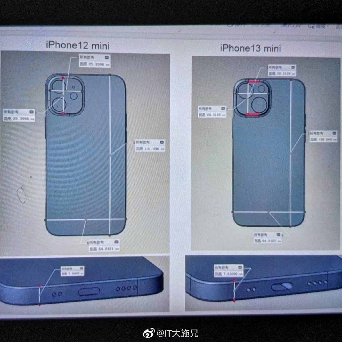 หลุดภาพเลย์เอาต์กล้องใน iPhone 13 mini