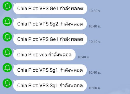 line notify chia plot